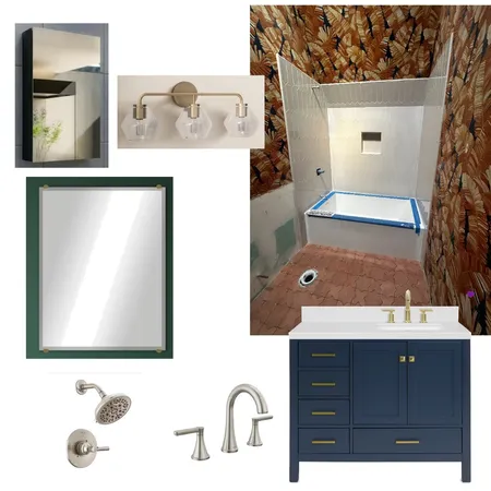 Middle Bathroom REV01 Interior Design Mood Board by MTLuppino@gmail.com on Style Sourcebook