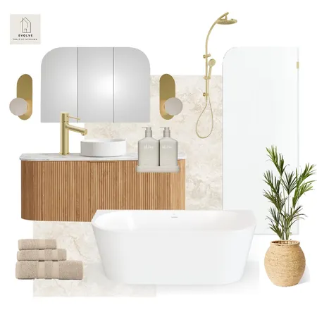 Norwood Ave neutral bathroom Interior Design Mood Board by Evolve Creative Interiors on Style Sourcebook