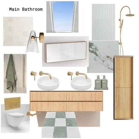 Wellington Street Main Bathroom Interior Design Mood Board by KETCH Interiors on Style Sourcebook