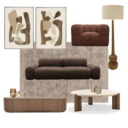 Brown living Interior Design Mood Board by BLYF Interiors on Style Sourcebook