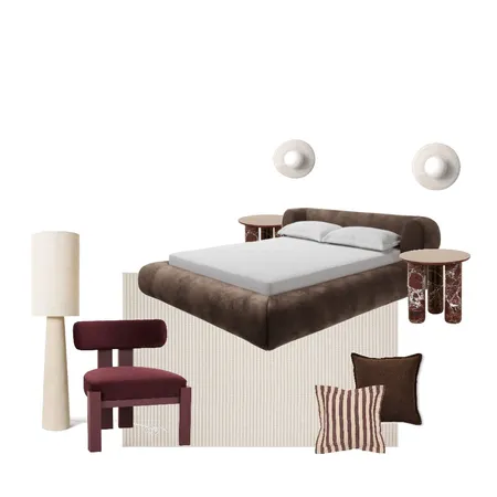 Burgundy and brown Interior Design Mood Board by Haven Style Studio on Style Sourcebook