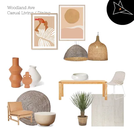 Woodland Casual Living / Dining Interior Design Mood Board by FOXKO on Style Sourcebook