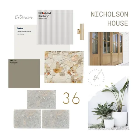 Nicholson House Interior Design Mood Board by Sunday House Projects on Style Sourcebook
