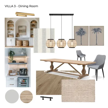 Villa 3 Dining Room Interior Design Mood Board by Tanya Gumbie Design Studio on Style Sourcebook
