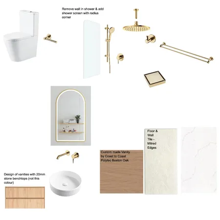 Ensuite Bathroom Interior Design Mood Board by IIDR Interior Design on Style Sourcebook