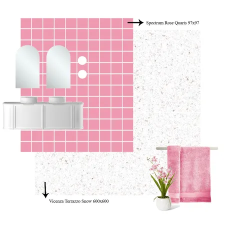 All One Build - Specrtum Ensuite Proposed Design Interior Design Mood Board by Carley Design Studio on Style Sourcebook