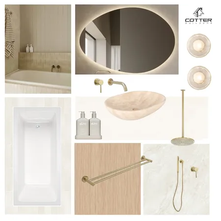 Tiaho House - Main Bathroom Interior Design Mood Board by Cotter Builders on Style Sourcebook