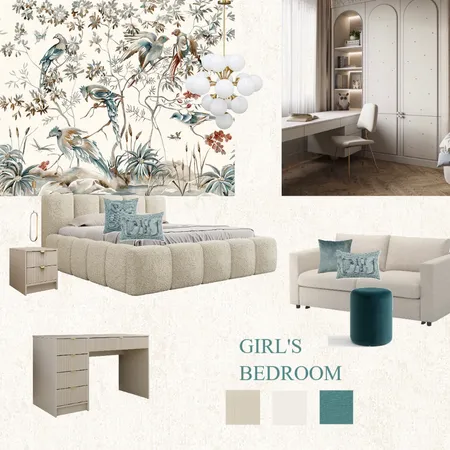 girl bedroom 2 Interior Design Mood Board by themischalatsi on Style Sourcebook