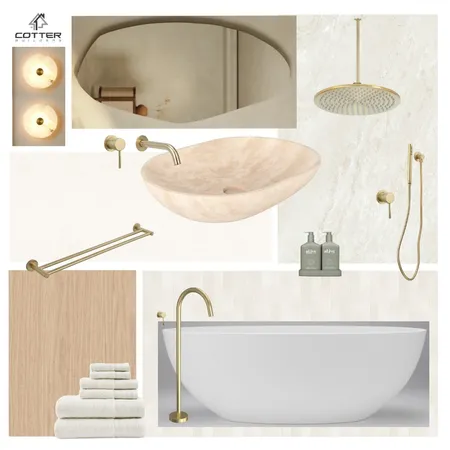 Tiaho House - Ensuite Interior Design Mood Board by Cotter Builders on Style Sourcebook