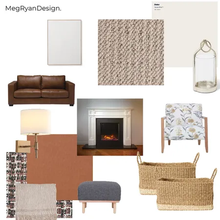 Sitting Room Interior Design Mood Board by Meg Ryan Design