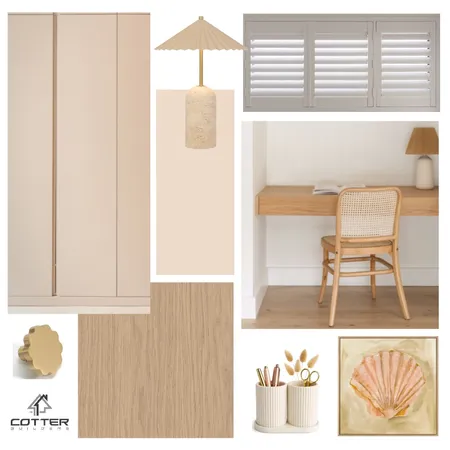 Amari - Girl's Study Nook Interior Design Mood Board by Cotter Builders on Style Sourcebook