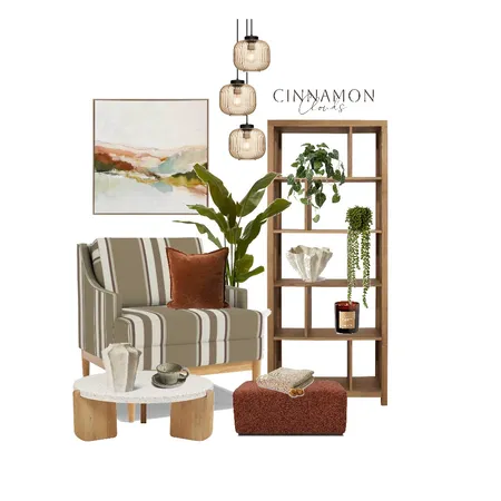 Ticking Stripe Interior Design Mood Board by Cinnamon Clouds on Style Sourcebook