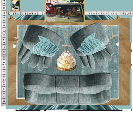 Cinema Blue Colour Drench Interior Design Mood Board by dl2407 on Style Sourcebook