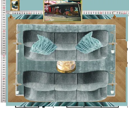 Cinema Blue Colour Drench Interior Design Mood Board by dl2407 on Style Sourcebook