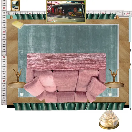 Cinema Colour Block Interior Design Mood Board by dl2407 on Style Sourcebook