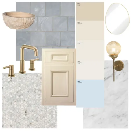 Ensuite Bathroom Material Board AT2 Interior Design Mood Board by Ana on Style Sourcebook