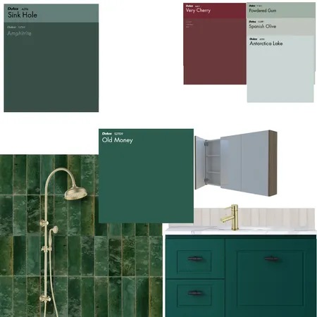 Lume Green Bathroom Interior Design Mood Board by therealchao@gmail.com on Style Sourcebook