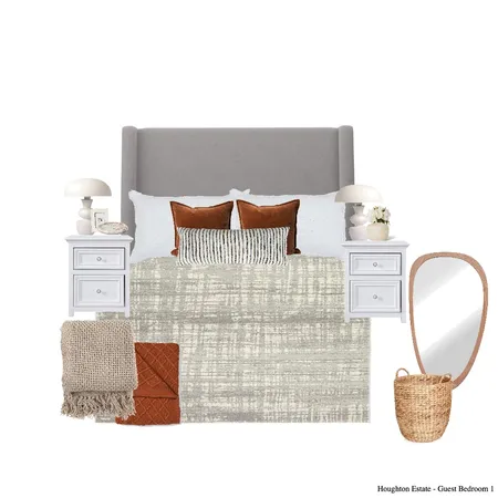 Noxolo Guest Bedroom 1 Interior Design Mood Board by Paballo on Style Sourcebook