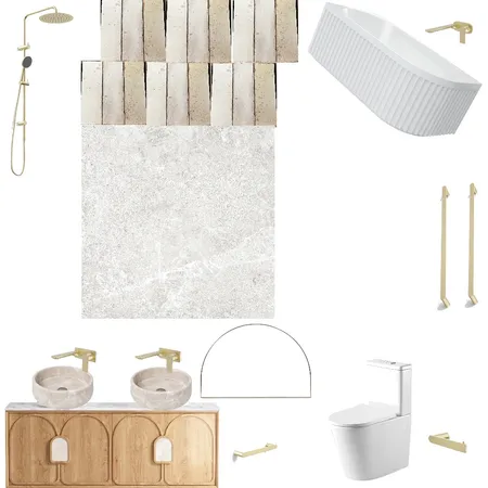 Bathroom design 2 with layout Interior Design Mood Board by paigananderson@hotmail.com on Style Sourcebook