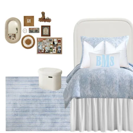 blue dorm Interior Design Mood Board by Sammcinturff on Style Sourcebook