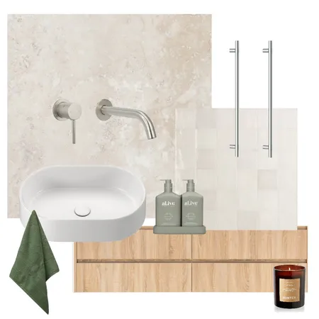 Bathroom Neutral Interior Design Mood Board by Sage & Stone Projects on Style Sourcebook