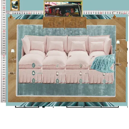 Cinema Blue Colour Drench Interior Design Mood Board by dl2407 on Style Sourcebook