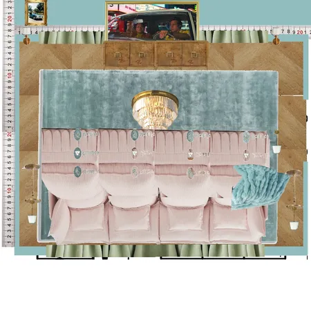 Cinema Blue Colour Drench Interior Design Mood Board by dl2407 on Style Sourcebook
