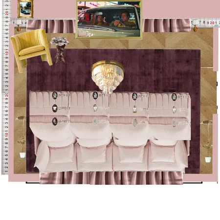 Cinema Blue Colour Drench Interior Design Mood Board by dl2407 on Style Sourcebook