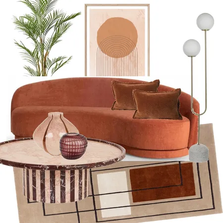 Palm Springs Desert Luxe Living Room Interior Design Mood Board by Restyled Interiors on Style Sourcebook