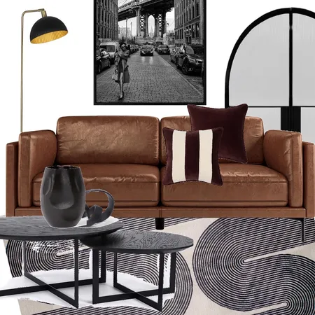 Contemporary Industrial Living Room Interior Design Mood Board by Restyled Interiors on Style Sourcebook
