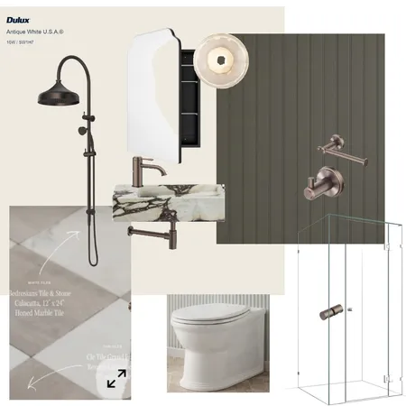 Mini Ensuite 2 Interior Design Mood Board by meganwilsonaus@outlook.com on Style Sourcebook