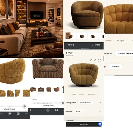 Whiskey room Interior Design Mood Board by vids on Style Sourcebook