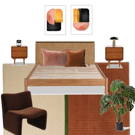 Bedroom MCM Interior Design Mood Board by laradehaan on Style Sourcebook