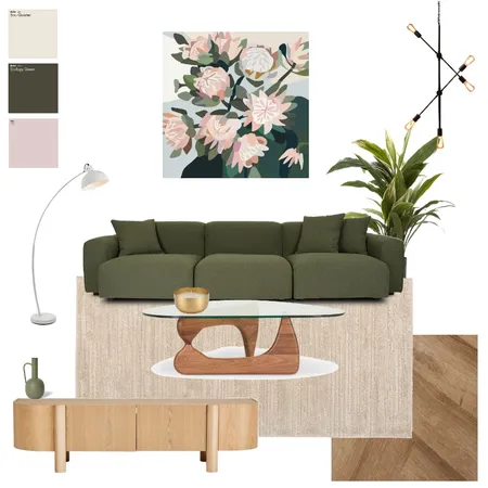Modern retro living Interior Design Mood Board by A.M. Interior Styling