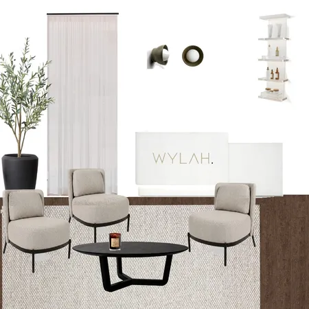 Reception Interior Design Mood Board by Holm & Wood.