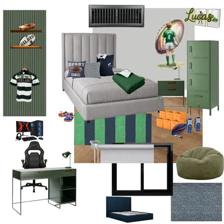 HABITACION NIÑO DE 10 AÑOS Interior Design Mood Board by Paola