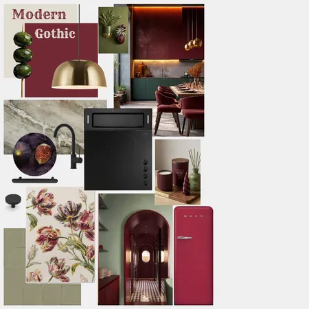 Kitchen Interior Design Mood Board by HayaIbrahim