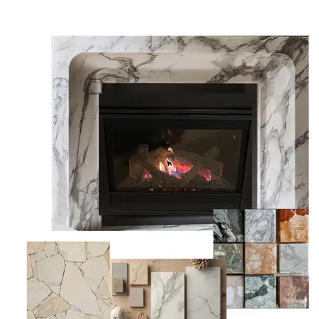 Fireplace with Natural Stone surrounds Interior Design Mood Board by Alicia Beck