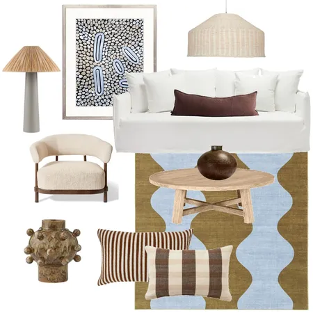 Modern Lounge Room Interior Design Mood Board by DOWN THE LANE by Tina Harris on Style Sourcebook