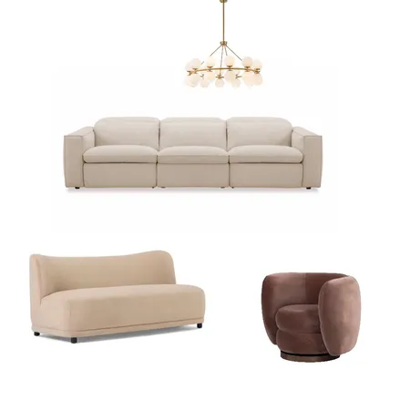 Formal living modeterranien Interior Design Mood Board by serenehomedesign