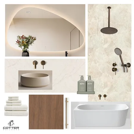 Everleigh - Ensuite Interior Design Mood Board by Cotter Builders on Style Sourcebook
