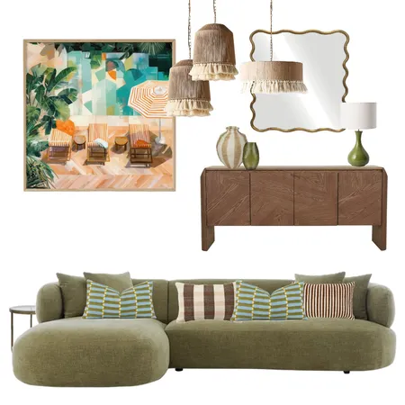 Blue and Green Interior Design Mood Board by Moodblogs