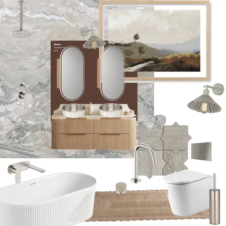 Moscern Villa, Los Angeles - Main Bathroom Interior Design Mood Board by Styled by Sarah on Style Sourcebook