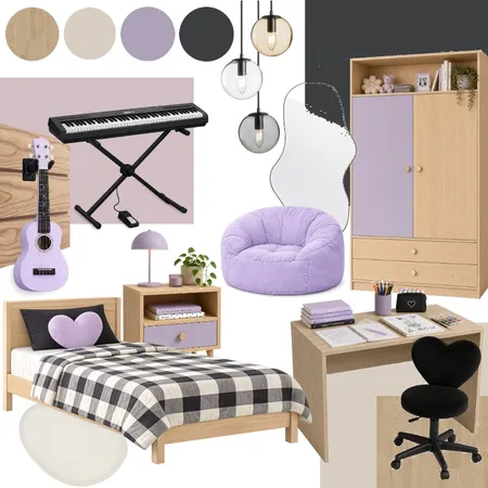 Primer moodboard TP1 dormitorio niña Interior Design Mood Board by barbyd8 on Style Sourcebook
