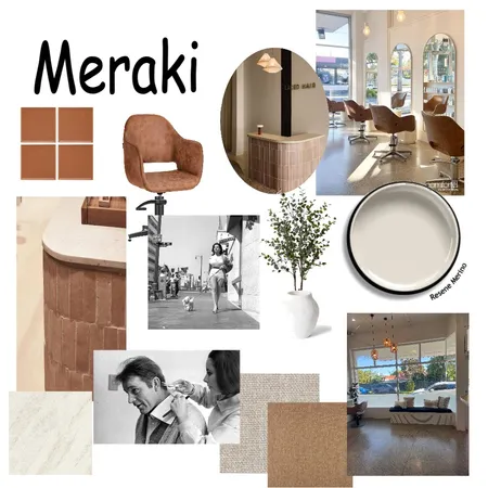 Hairsalon Interior Design Mood Board by Leigh Fairbrother