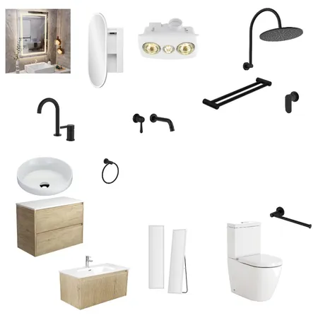 Bathroom Scandi Interior Design Mood Board by KarenQuinn