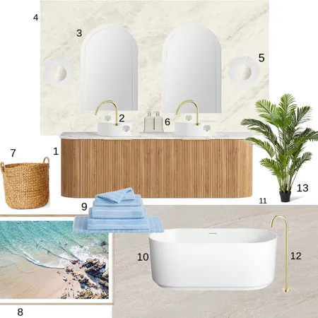 Coastal Sample Board Interior Design Mood Board by Shayla Watson