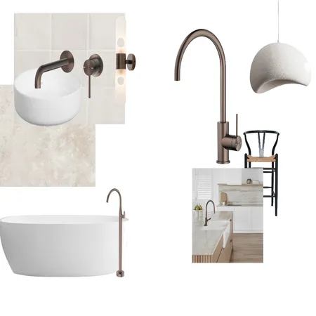Quandong Ensuite Interior Design Mood Board by CasaQuandong