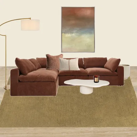Terracotta & Moss - Living Room Interior Design Mood Board by Cup_ofdesign