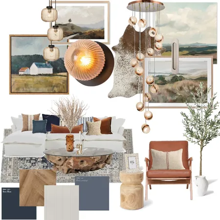 Moscern Villa, Los Angeles - Living Interior Design Mood Board by Styled by Sarah